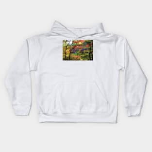 Trees In A Garden Butchart Gardens Kids Hoodie